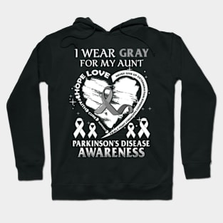 I Wear Gray For My Aunt Parkinson's Disease Awareness Hoodie